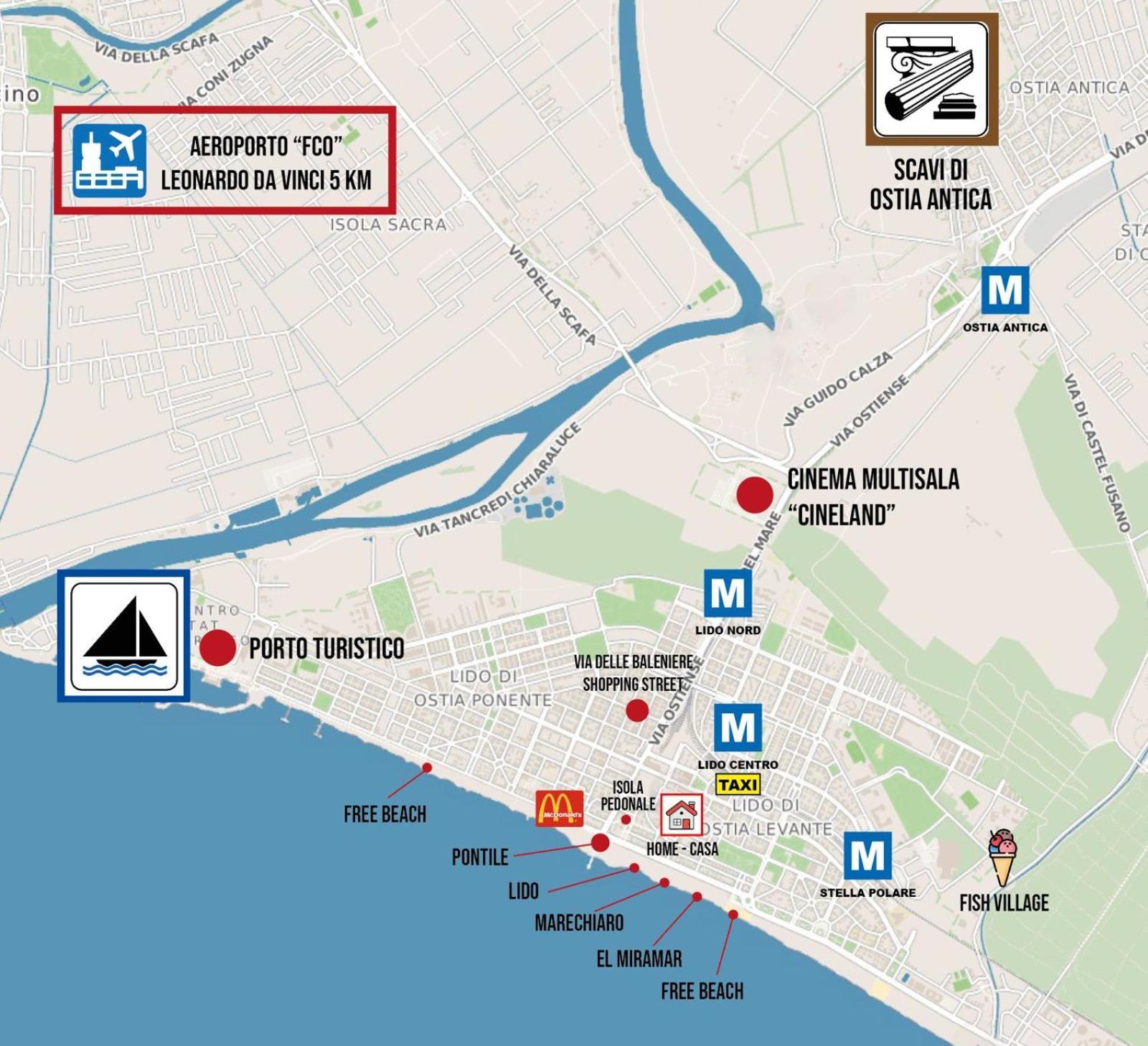 Appartamento Monolocale Nel Corso Lido di Ostia Esterno foto
